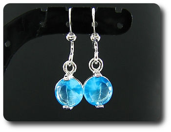2x7mm Blue Sapphire Earrings