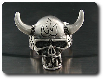 Rotating Niu Devil Death Skeleton Men Ring