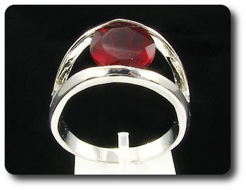 12mm Red Ruby Ring
