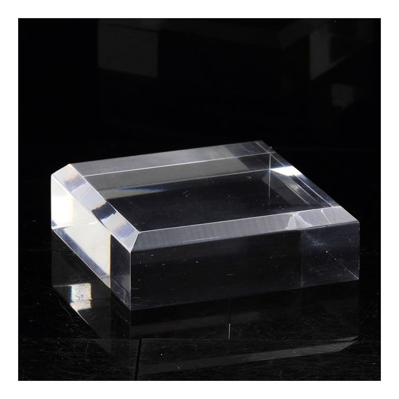 Stand Acrylic Holder beveled angles for Minerals. 2 pcs.