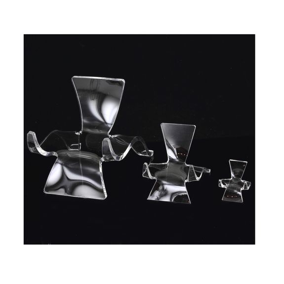 Cradle display stand for minerals.