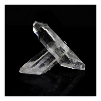 Quartz biterminé. 18.0 ct.