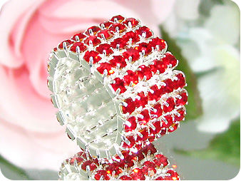 90x3mm Red Ruby Dancing Party Gold Canival Ring