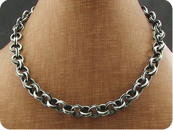 Black Steel Men Necklace