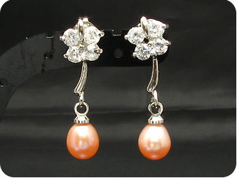 2x7mm Creamy Fresh Water Pearl Oval Earrings