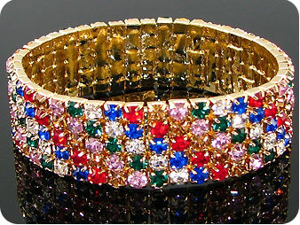 214x3mm Multicolour Topaz Bracelet