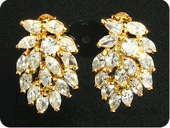 32x5mm Simulated Diamonds Earrings