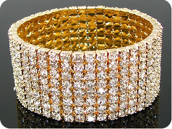 328x3mm White Simulated Diamond Bracelet