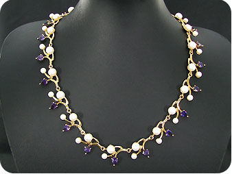 40x8-5mm Fresh Water Pearl Necklace