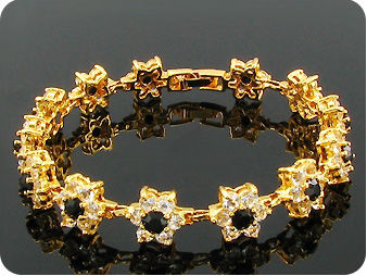 13x4mm Black Sapphire Bracelet