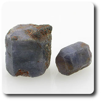 69.63 cts LOT DE 2 PIECES CRISTAL DE SAPHIR