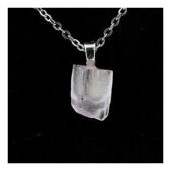 Raw Kunzite Necklace. 12.88 ct.