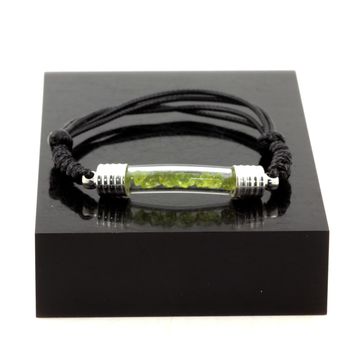 Bracelet Peridot brut.