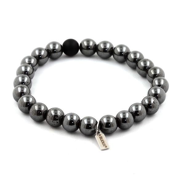 Perles D'hématite Noire Naturelle - 5 à 8 Mm - Fil De 76 Cm - Pour Fabrication De Bijoux - Pierre énergétique - DIY