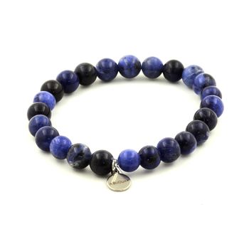 Bracelet Perles Sodalite 8 mm.