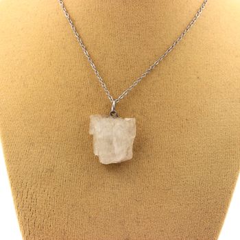 Collier Kunzite brut. 16.14 ct.