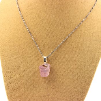 Collier Kunzite brut. 10.80 ct.