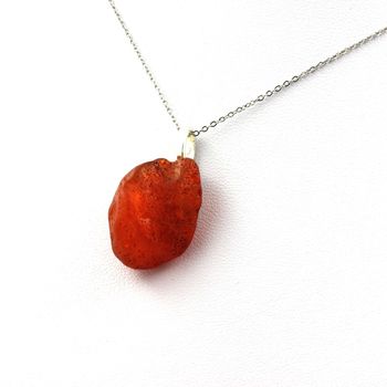 Collier Cornaline brut. 39.68 ct.
