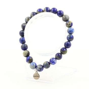 Lapis Lazuli from Pakistan 8 mm beads Bracelet. 5A quality. Customizable Size.