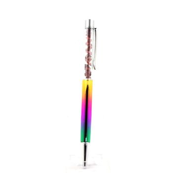 Raw Rhodolite Garnet mineral pen Madagascar.
