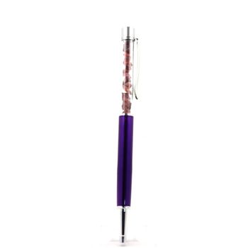 Stylo minéraux Grenat Rhodolite brut Madagascar.