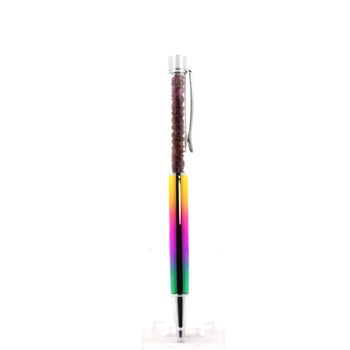 Raw Ruby mineral pen Madagascar.