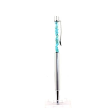 Stylo minéraux Apatite Paraiba brut Pakistan.