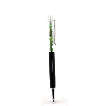 Stylo minéraux Grenat Tsavorite brut Tanzanie.