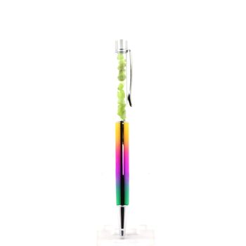 Raw Peridot mineral pen Pakistan.