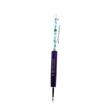 Raw Larimar mineral pen Dominican Republic.