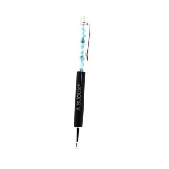 Raw Larimar mineral pen Dominican Republic.