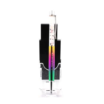 Raw rose Quartz mineral pen Brazil.