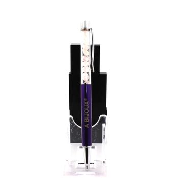 Raw rose Quartz mineral pen Brazil.