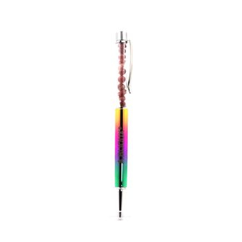 Raw Ruby mineral pen Brazil.