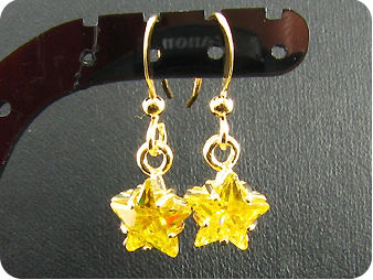 2x8mm Yellow Topaz Earrings