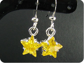 2x8mm Yellow Topaz Earrings