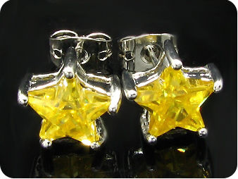 2x8mm Yellow Topaz Earrings