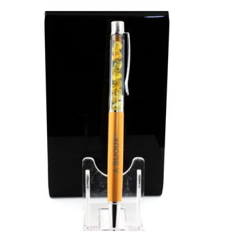 Stylo minéraux Opale jaune d'Australie.