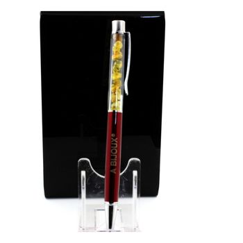 Raw yellow Opal mineral pen Australia.
