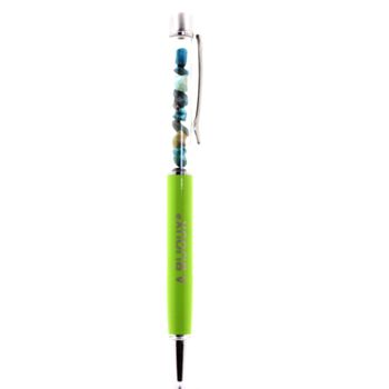 Raw Chrysocolla mineral pen USA.