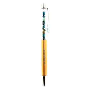 Raw Chrysocolla mineral pen USA.
