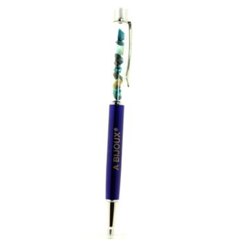 Raw Chrysocolla mineral pen USA.