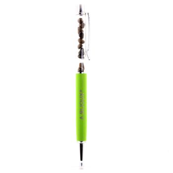 Raw Boulder Opal mineral pen Australia.