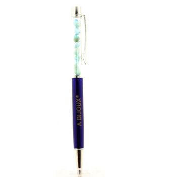 Stylo minéraux Larimar de République Dominicaine.