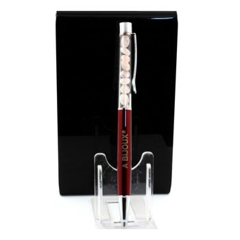 Raw rose Quartz mineral pen Brazil.