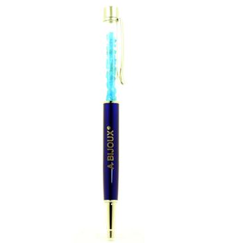 Raw neon blue Apatite mineral pen Madagascar.