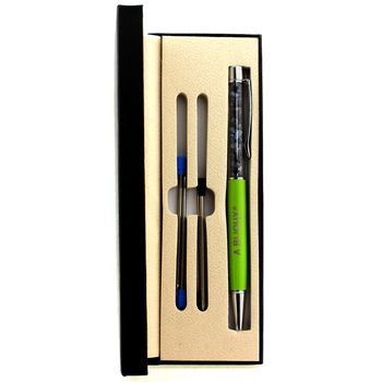 Raw Sapphire mineral pen Madagascar.