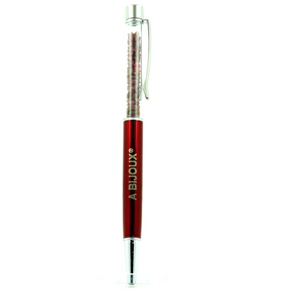Stylo minéraux Rubis brut Madagascar. Couleur Rouge Stylo minéraux Rubis brut Madagascar. Couleur Rouge