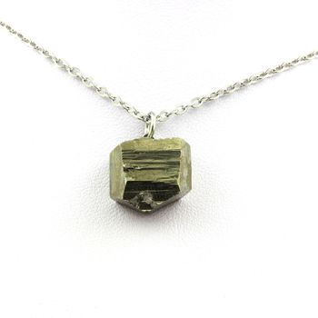 Raw Pyrite Necklace. 33.53 ct.
