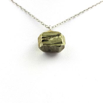 Raw Pyrite Necklace. 34.63 ct.